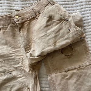 Worn In/Distressed Vintage Carhartt Dungaree Fit Jeans